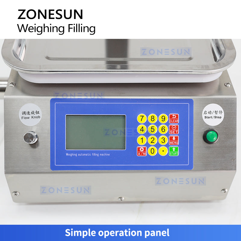 Zonesun ZS‑MPW1 Magnetic Drive Weigh Filling Machine for Drinks
