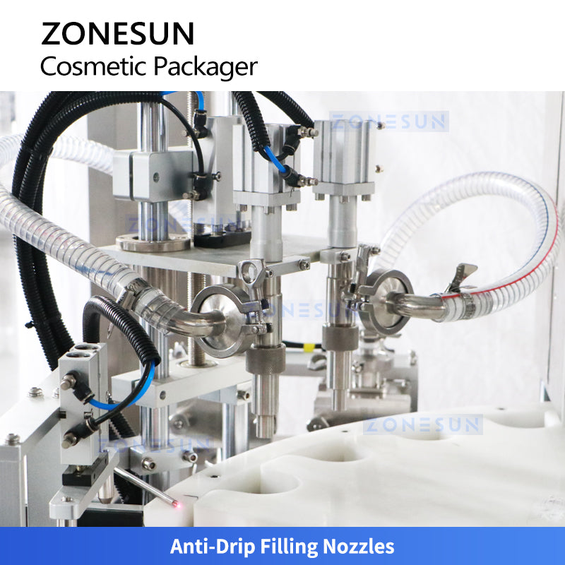 ZONESUN ZS-AFC28B Automatic Lotion Paste Filling Cap Capping Machine