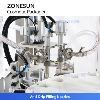 ZONESUN ZS-AFC28B Automatic Lotion Paste Filling Cap Capping Machine