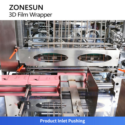 ZONESUN ZS-TD400 Automatic 3D Cellophane Wrapping Machine for Cosmetics and Boxes