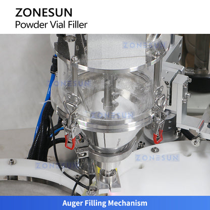 ZONESUN ZS-AFC20F Automatic Powder Vial Filling Capping Machine | Monoblock
