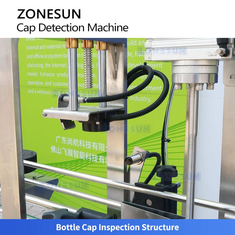 ZONESUN ZS-MD2 Automatic Cap Detection Machine for Tilted Cap Loose Cap & Foil Liner Inspection System