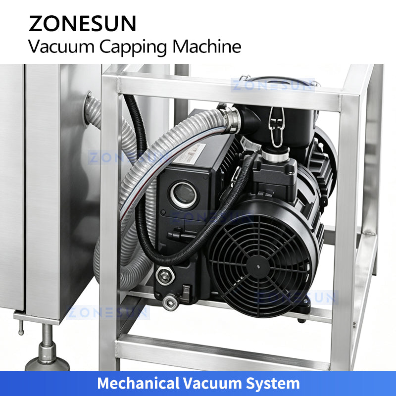 ZONESUN ZS-XG240 Automatic Vacuum Capping Machine for Glass Jars & Twist-Off Caps