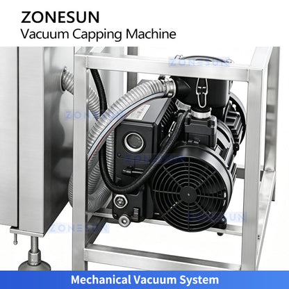 ZONESUN ZS-XG240 Automatic Vacuum Capping Machine for Glass Jars & Twist-Off Caps