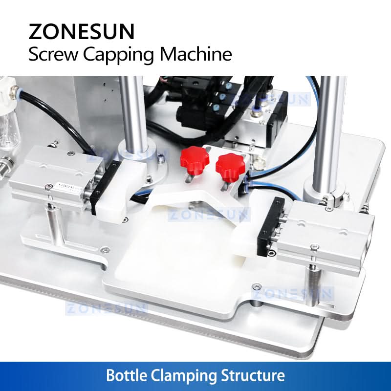 ZONESUN ZS-XG450S Semi-Automatic Servo Capping Machine | Electric Screw Bottle Capper