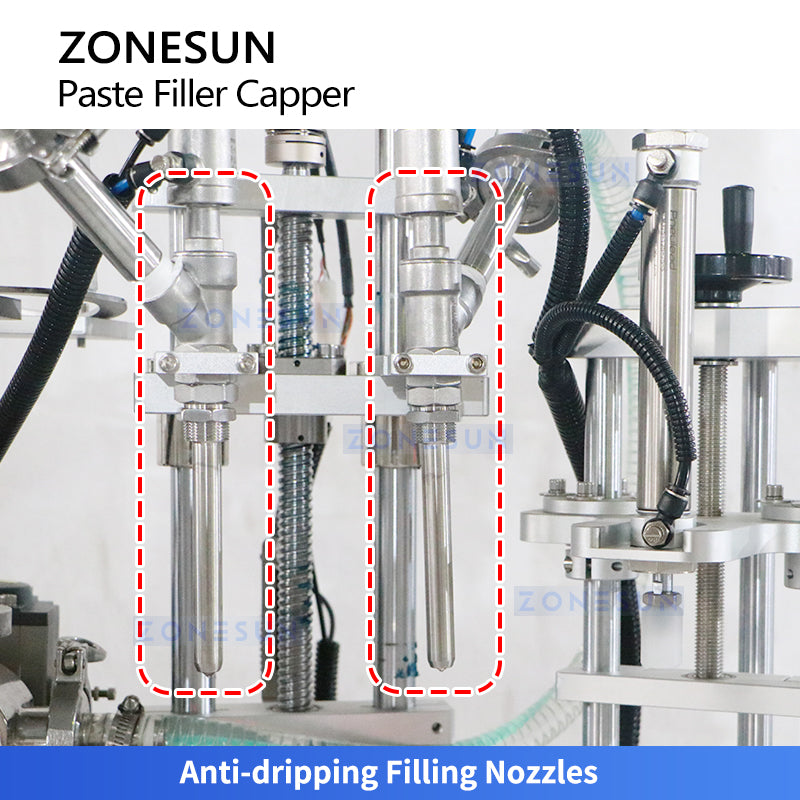 Zonesun ZS-AFC44 Automatic Airless Pump Bottle Filling and Capping Machine