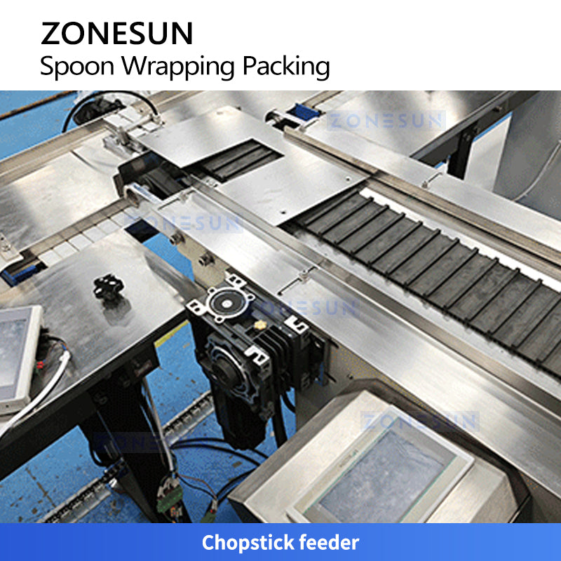 ZONESUN ZS-DFSP350 High-Speed Disposable Cutlery Wrapping Machine for Tableware Sets