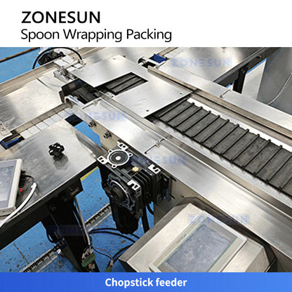 ZONESUN ZS-DFSP350 High-Speed Disposable Cutlery Wrapping Machine for Tableware Sets