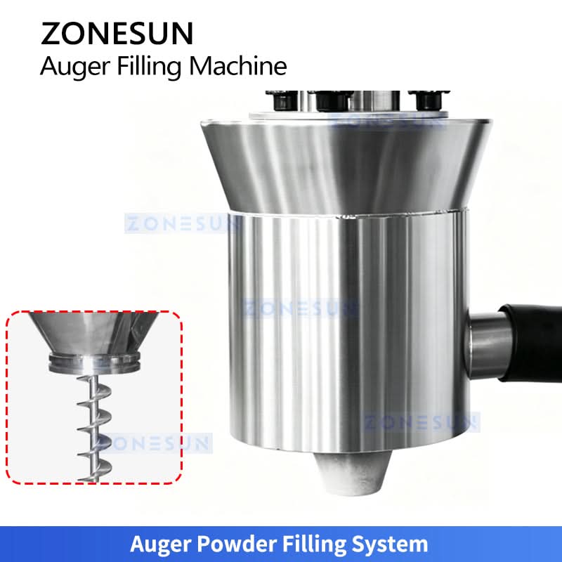 ZONESUN ZS-FM750F Servo-driven Auger Powder Filling Machine for Protein Powder Spices Flour