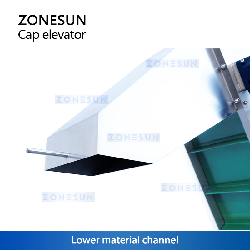 Zonesun ZS‑SLJ5 Automatic Cap Elevator for Capping Machine Integration