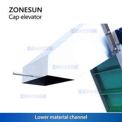 Zonesun ZS‑SLJ5 Automatic Cap Elevator for Capping Machine Integration