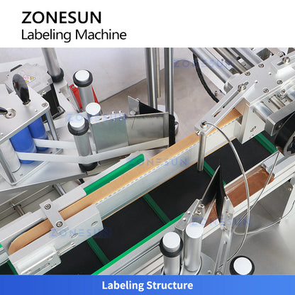 ZONESUN ZS-TB833F Corner Labeling Machine for Cosmetic Box Security Sealing Labeler