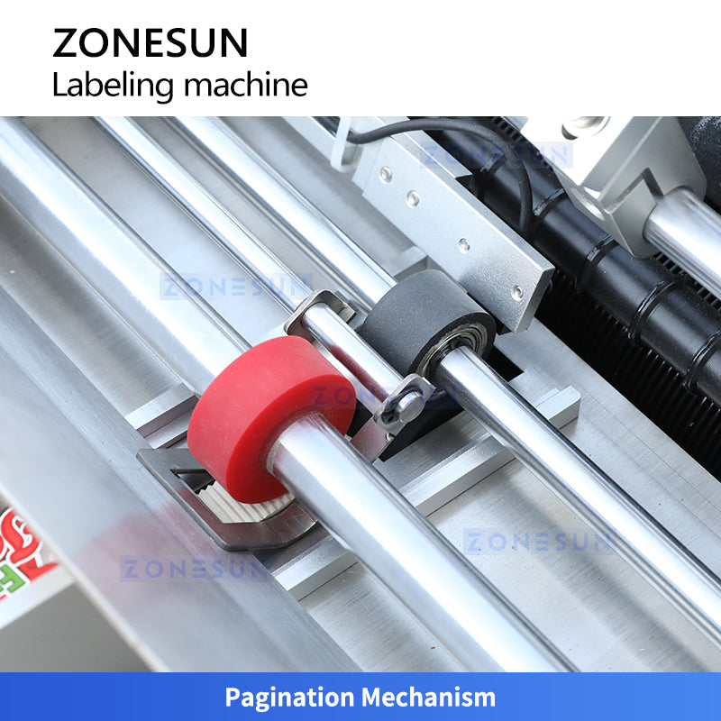 ZONESUN ZS-JTB10 Semi-Automatic Wet Glue Labeling Machine for Round Bottles, Jars & Cans