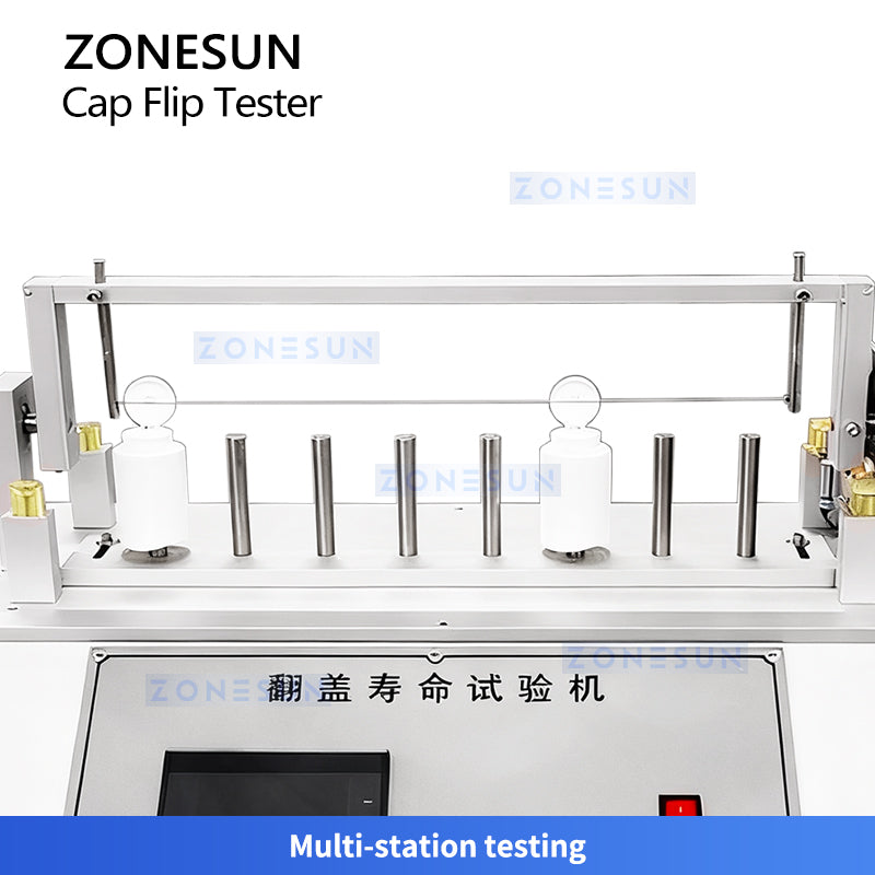 ZONESUN ZS-DTBT1 Automatic Flip Cap Life Test Machine for Cosmetics & Bottles