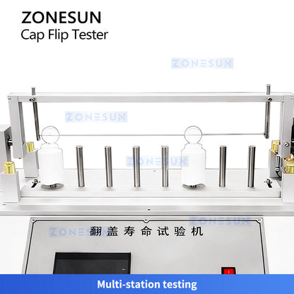 ZONESUN ZS-DTBT1 Automatic Flip Cap Life Test Machine for Cosmetics & Bottles