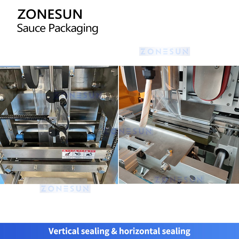 ZONESUN ZS-MGZ630 Automatic Sauce Filling Sealing Machine for High-Viscosity Foods, Syrups, Paste