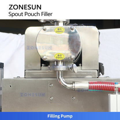 ZONESUN ZS-SVFC1P Desktop Spout Pouch Filling & Capping Machine for Sauces