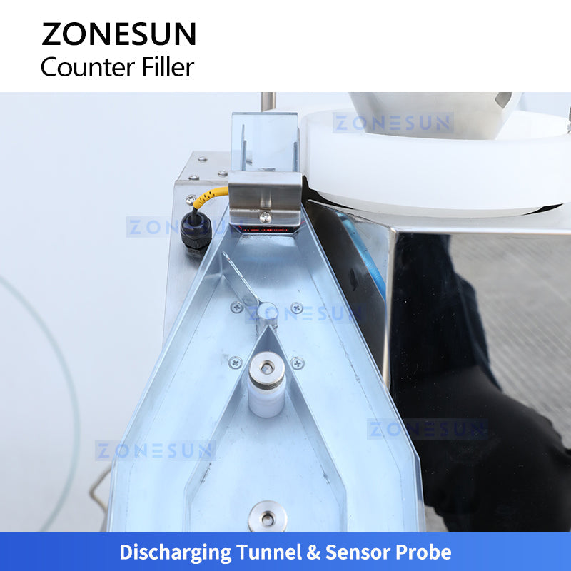 ZONESUN ZS-SL2 Automatic Capsule & Pill Counting Machine, Dual-Head Bottle Counter Filler for Softgels, Gummies, Candies