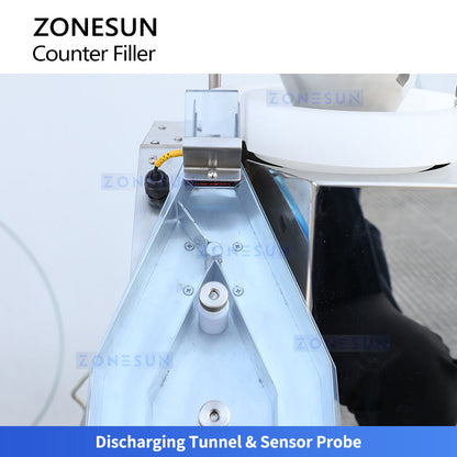 ZONESUN ZS-SL2 Automatic Capsule & Pill Counting Machine, Dual-Head Bottle Counter Filler for Softgels, Gummies, Candies