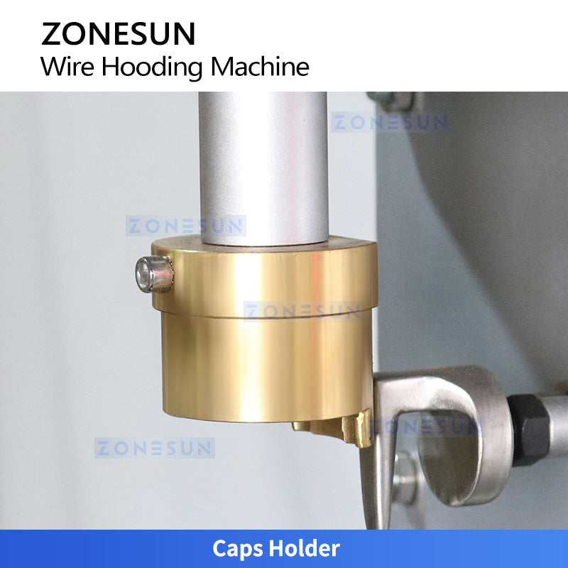 ZONESUN ZS‑YG17S Semi‑automatic Wire Hooding Machine for Wine Bottling