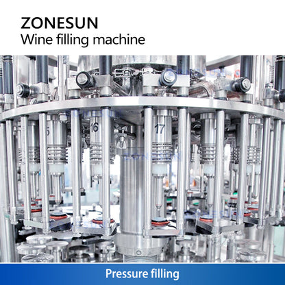 Zonesun ZS‑WFC18 Fully Automatic Beer Bottling and Capping Monoblock