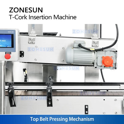 ZONESUN ZS-XG21U Automatic T-Corking Machine for Spirits & Liquor Bottles  High-Speed Bar-Top Stopper Insertion Line