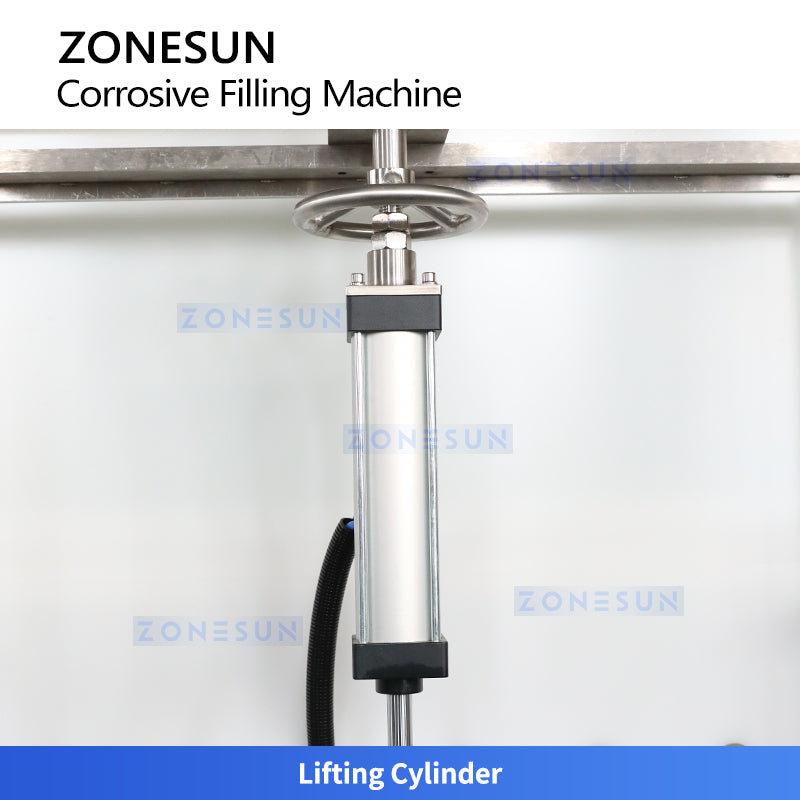 ZONESUN ZS-YTCR12A Automatic Corrosive Liquid Filling Machine Chemicals Gravity Filler