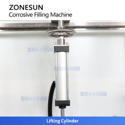 ZONESUN ZS-YTCR12A Automatic Corrosive Liquid Filling Machine Chemicals Gravity Filler
