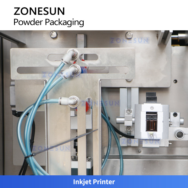 ZONESUN ZS-AFS09 Automatic Powder Filling and Sealing Machine for Premade Pouches with Vacuum Dust Collector System