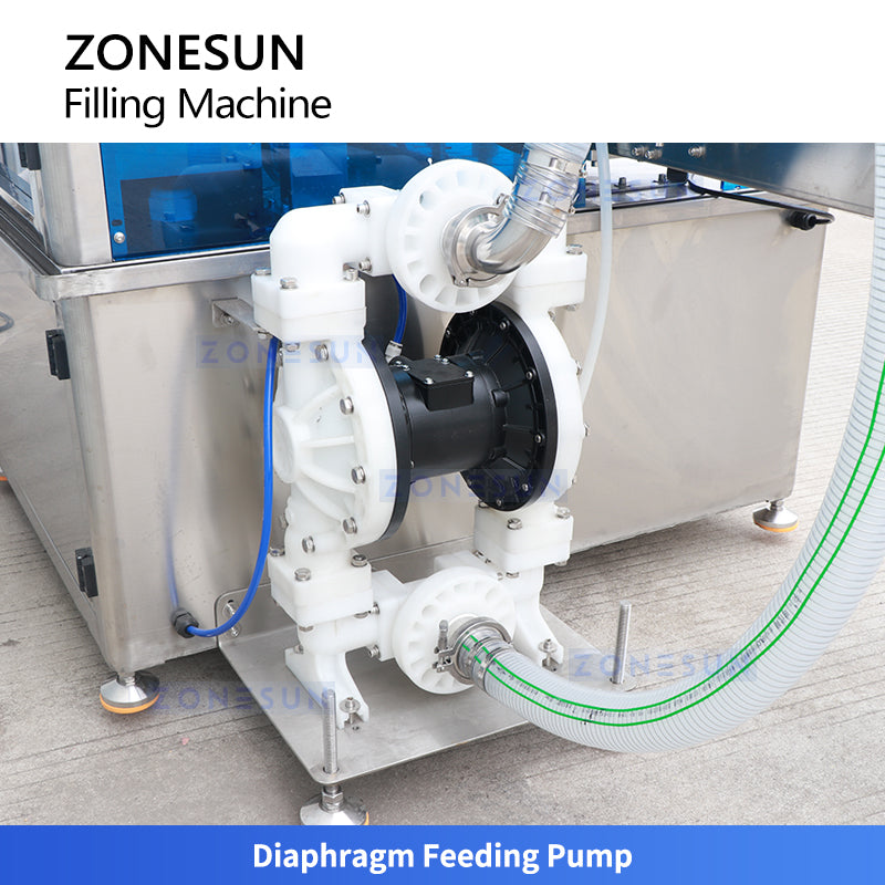 ZONESUN ZS-VTGF8A Automatic Viscous Liquid Filling Machine 8 Head High Capacity Servo Gear Pump Paste Filling Machine