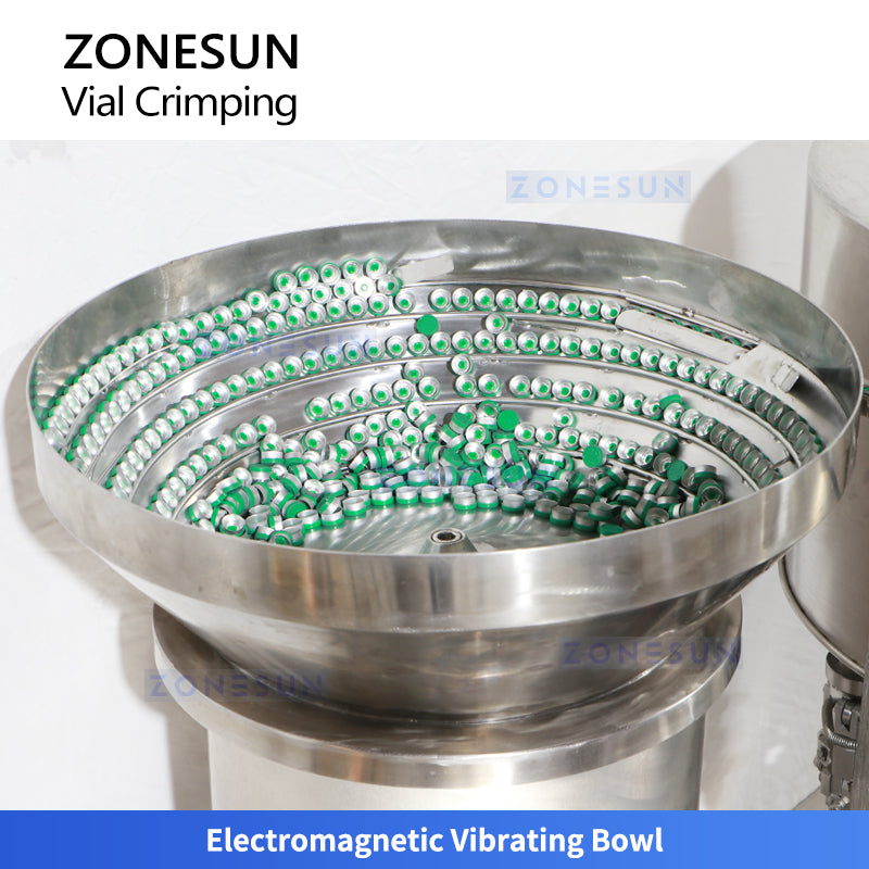 ZONESUN ZS-YG100 Automatic Rotary Vial Bottle Flip-off Caps Crimping Machine