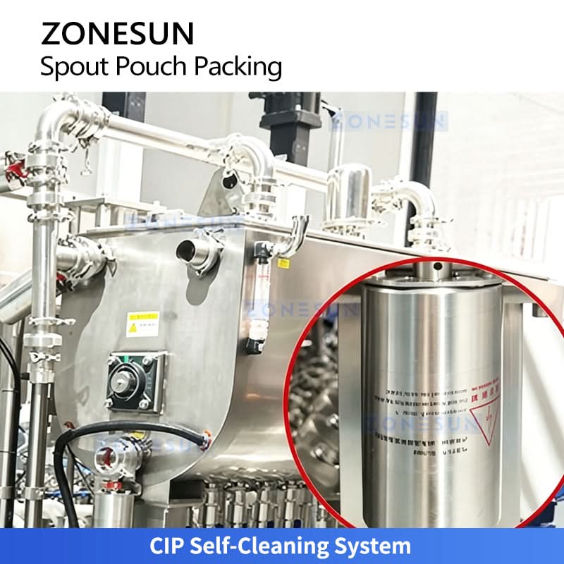 ZONESUN ZS-SPFC7 Automatic 12-Nozzle Rotary Spout Pouch Filling & Capping Machine
