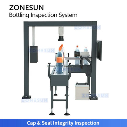 ZONESUN ZS-MD200 Automatic Vision Inspection System –Bottle Cap Liquid Level & Label Quality Control Machine