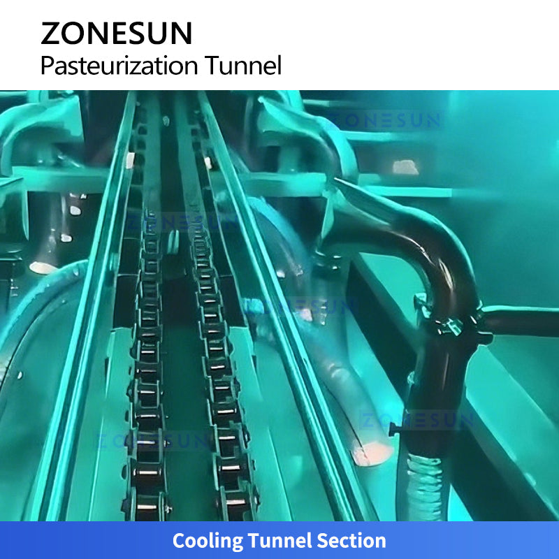 ZONESUN ZS-PM2 Tunnel Pasteurizer With Washing Dryer for Bottled Beverage Process