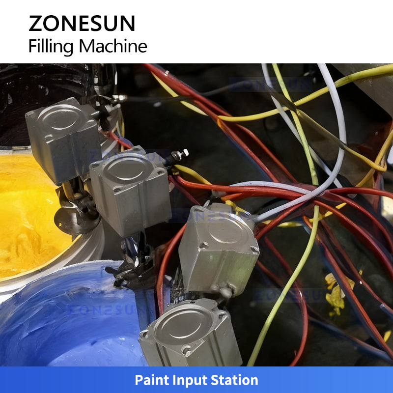 ZONESUN ZS-FAL20 Automatic Watercolor Paint Paste Filling and Capping Machine