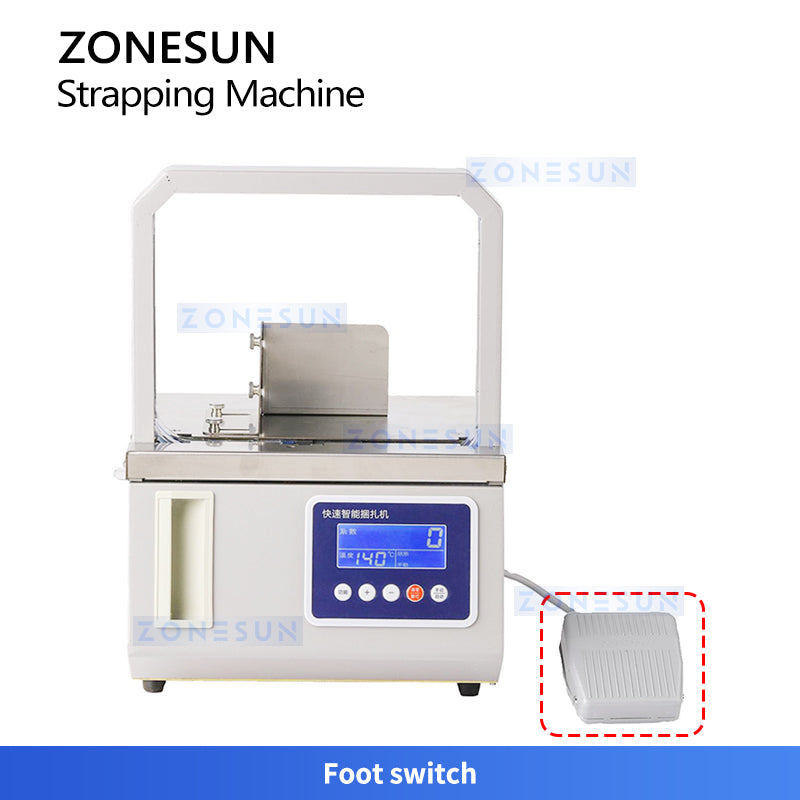 ZONESUN ZS-SKZ1 Compact Banding Machine for Food Paper & Retail Items