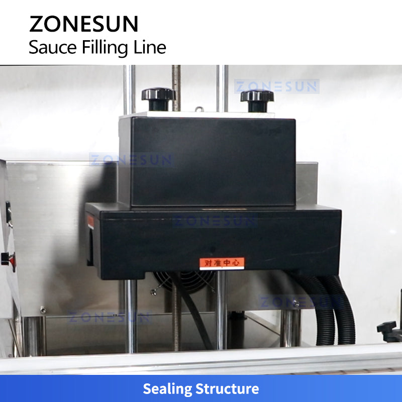 ZONESUN ZS-FAL180G5 Sauce Filling Capping Labeling Machine