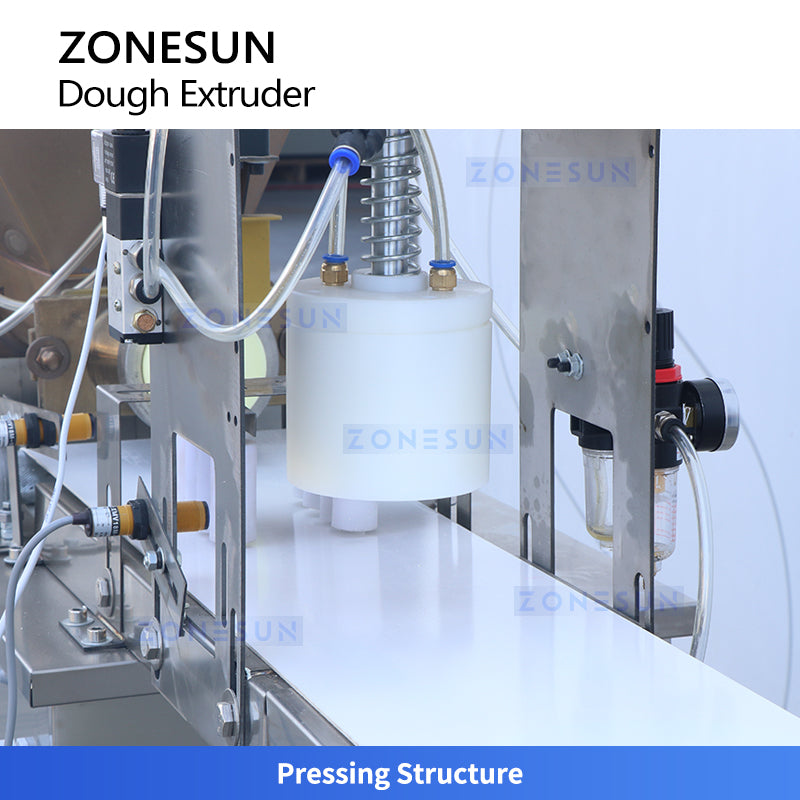 ZONESUN ZS-ECM2 Dough Extruder Machine for Cookies Breadsticks with Adjustable Mold Industrial Bakery Equipment 5-500g Customized