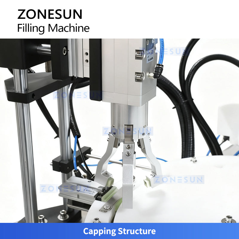 ZONESUN ZS-AFC7C2 Automatic Small Bottle Filling and Capping Machine For Cosmetic Lab Machinery
