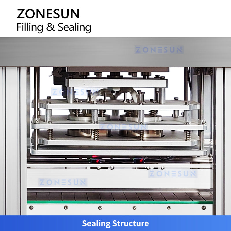 ZONESUN ZS-FAL180G4 Rotor Pump Paste Weighing Filling and Sealing Machine for Cup Puree