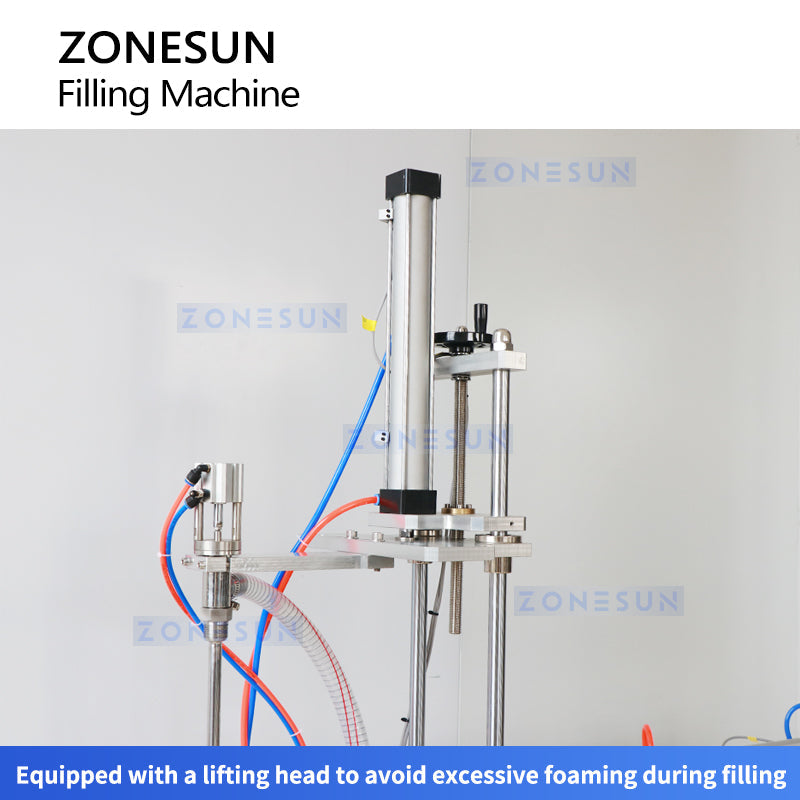 Zonesun ZS-YTFS1D Semi‑Auto Stand Piston Viscous Liquid Filling Machine