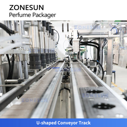 ZONESUN ZS-AFC9C Automatic Perfume Vacuum Filling and Capping Packaging Machine