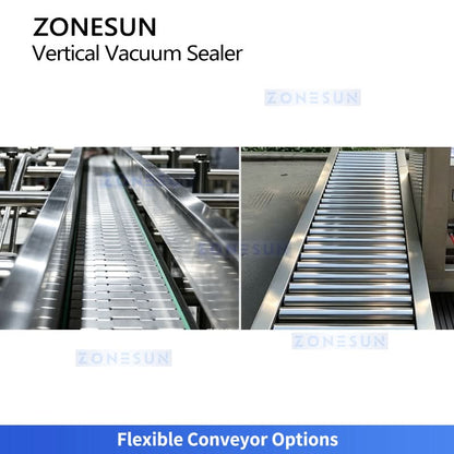 ZONESUN ZS-DZ600OL  Vertical Nozzle Vacuum Sealer with Gas Flush for Large Bags Powder