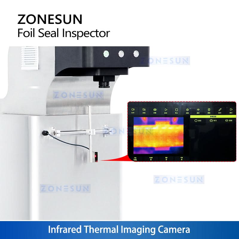 ZONESUN ZS-MD50 Automatic Infrared Thermal Imaging Foil Seal Inspection Machine