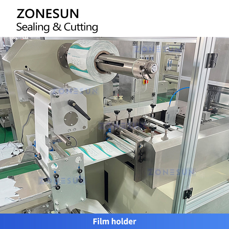 ZONESUN ZS-HYS4 Dual-Channel Horizontal Four-Side Sealing Packing Machine for Sachet Products