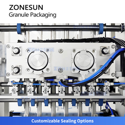 ZONESUN ZS-FS500K6 Automatic VFFS Sachet Filling Sealing Machine For Granule Powder