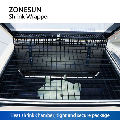 ZONESUN ZS-SX5540 Semi‑Automatic L Bar Sealer with Heat Shrinker