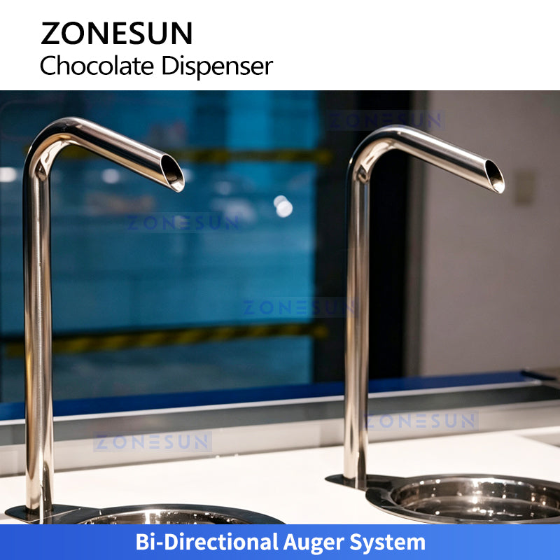 ZONESUN ZS-DJ500 5.5L Commercial Chocolate Dispenser Machine for Ice Cream & Desserts