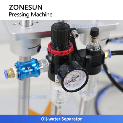 ZONESUN ZS-XG70ZC Semi-automatic Liquor Wine Gin Jar Whisky Plastic Bottle Cap Cork Pressing Capping Machine