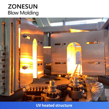 ZONESUN ZS-SBM2A Automatic 2-Cavity PET Bottle Blow Molding Machine with UV Heating